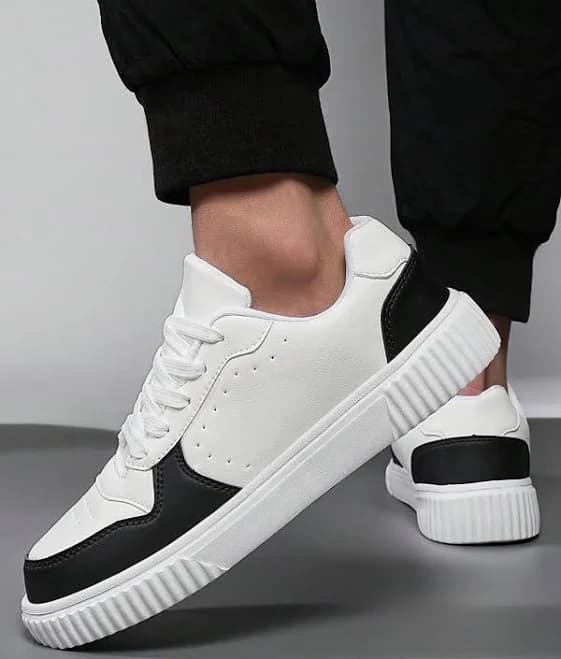 Men's Chunky Wave-Sole Breathable Low-top Sneakers