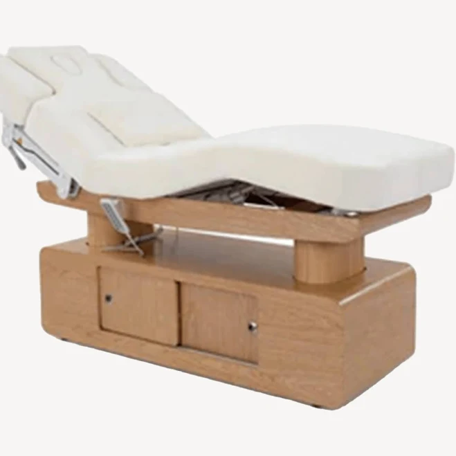 Lotos Spa Bed Table wood