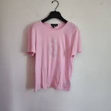 Lauren Ralph Lauren | Tops | Lauren Ralph Lauren Womens Large Short Sleeve Crewneck Striped Tshirt Pink | Poshmark