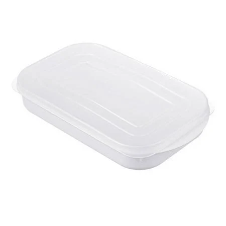 Piwvid Transparent Food Storage Boxes with Lids for Refrigerator