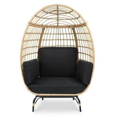 SereneLife Wicker Egg Chair