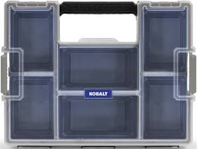 Kobalt 6-Compartment Large Plastic Small Parts Organizer KUCC105