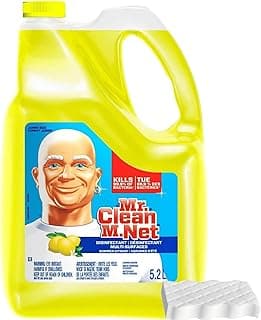 Multi-Surfaces Summer Citrus Liquid Cleaner, 176 Fl Oz with Magic Eraser