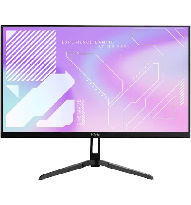 Pixio PX248 Wave 24 inch 200Hz Refresh Rate FHD 1080p Resolution Fast IPS Panel 1ms GTG Response Time Built-in Speakers Gaming Monitor