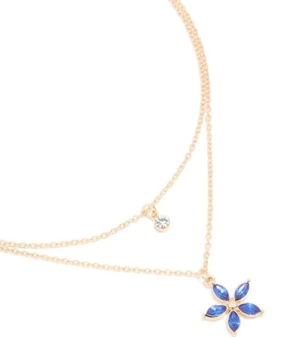 Lovisa Layered Diamante Flower Necklace