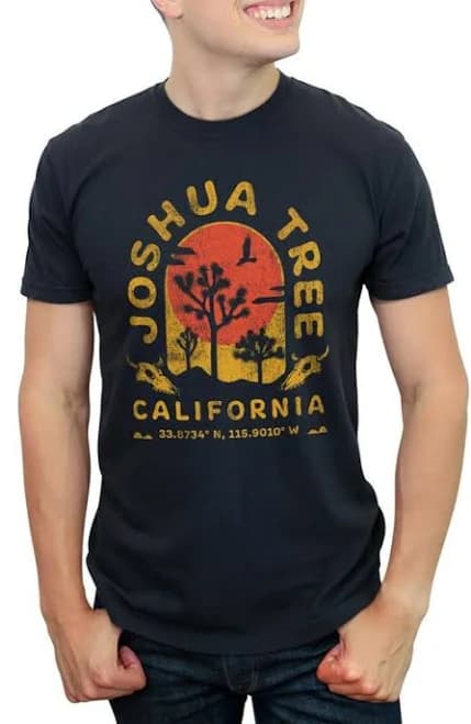 Lost Gods Men's Joshua Tree Distressed Graphic T-Shirt