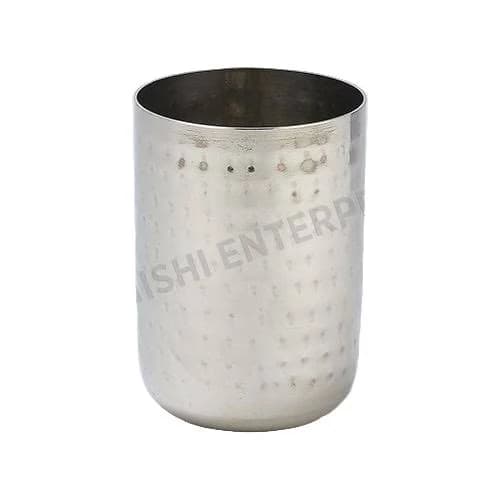 Hammered Stainless Steel Water Glass Tin Cup
