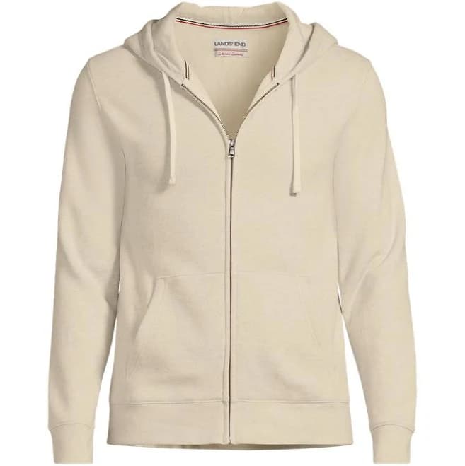 Lands' End Men's Serious Sweats Long Sleeve Full Zip Hoodie