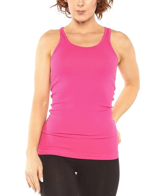 Zenana Women's Lightweight Cotton Scooped Neckline Tank Top