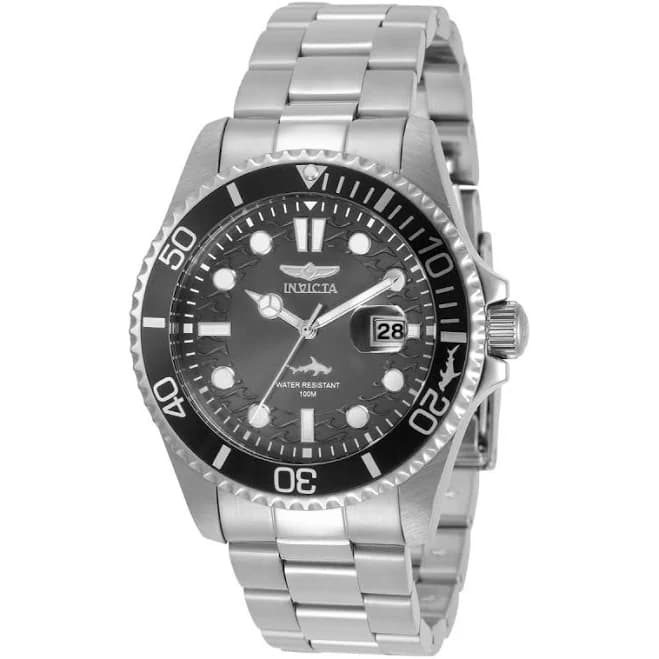 Invicta Men's Invicta 30806 Pro Diver Gunmetal Dial Bracelet Quartz Watch