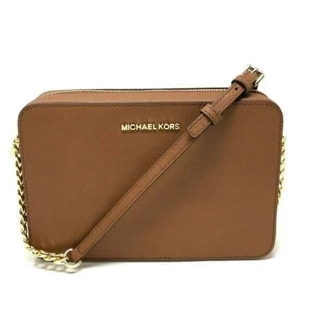 Jet Set Leather Crossbody Bag Michael Kors Women's