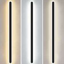 Amazon.com: Mjsdjof Long Strip Wall Light, Ultra-Thin Linear Wall Lamp, Modern LED Wall Lights, Ultra-Thin Metal Wall Sconces with Black Finish, Simple Background Wall Lighting Wall Washer 6000K : Tools & Home