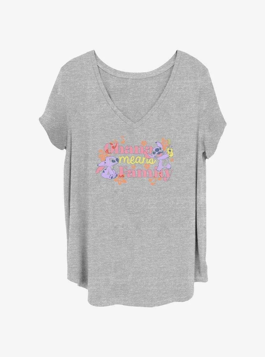 Disney Lilo & Stitch Ohana Means Family Graphic T-Shirt