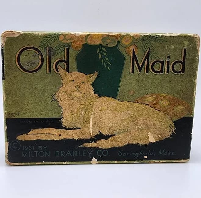 Rare Complete 1931 Milton Bradley Old Maid Game All Original
