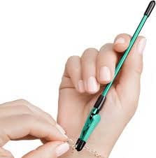 CraftyCrocodile Bracelet Helper Tool, Portable Metal Fastener, Teal Jewelry Clasp Assistant - Walmart.com