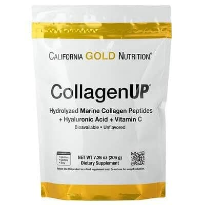 California Gold Nutrition, CollagenUP , Hydrolyzed Marine Collagen Peptides with Hyaluronic Acid and Vitamin C