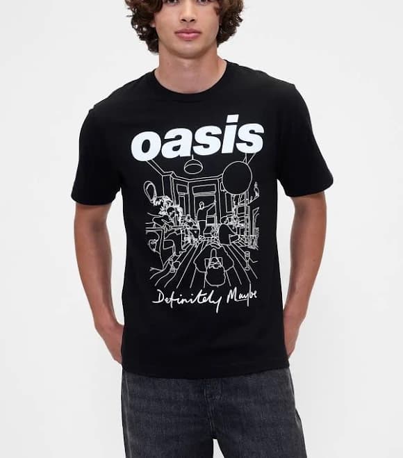Gap Men's Relaxed Oasis Graphic T-Shirt