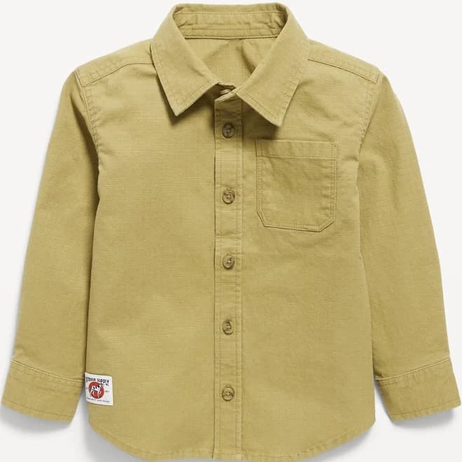 Old Navy Toddler Boys Long-Sleeve Ripstop Shirt