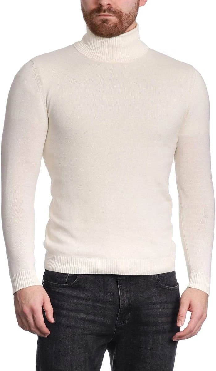 Arthur Black Men's Cotton Blend Turtleneck Sweater Shirt