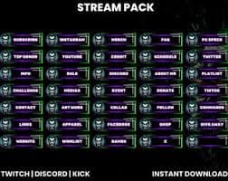Joker Twitch Stream Pack | Twitch Screen Overlays | Webcam Overlay | Twitch Panels | Stream Overlays | Animated Screen | Joker Bit Badges - Etsy