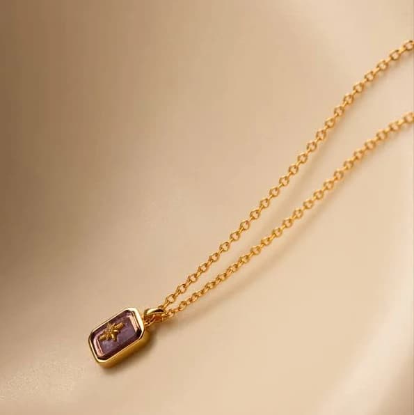 caitlyn minimalist North Star Pendant Necklace