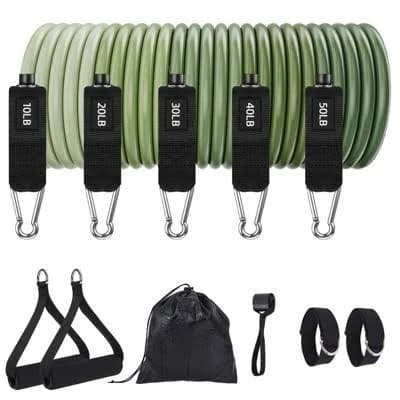 5pcs Fitness Bands with Handles