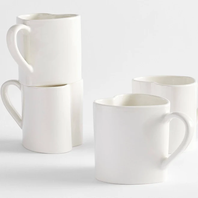 Pottery Barn Heart Mug