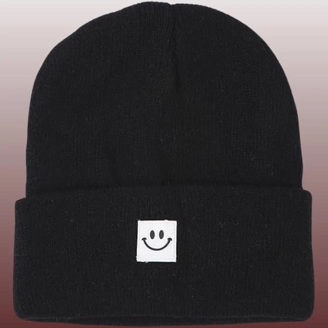 Smiley Knitted Woolen Hat