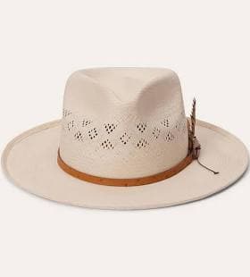Stetson Andromeda Wide Brim Straw Fedora