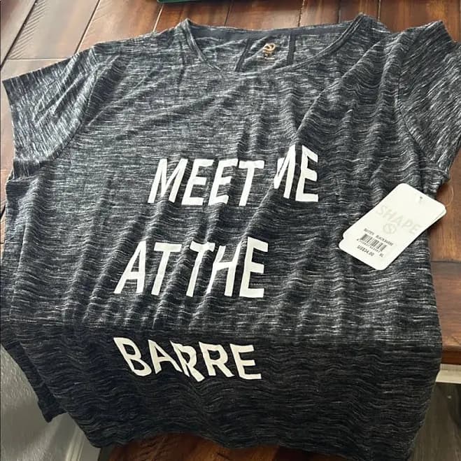 Graphic Tee with White Text