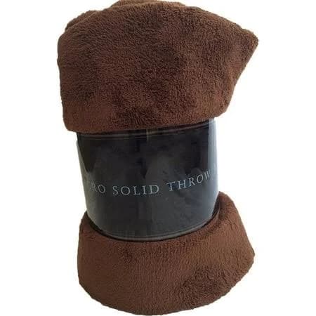 Decotex Warm & Cozy Super Soft Plush Solid Fleece Throw Blanket