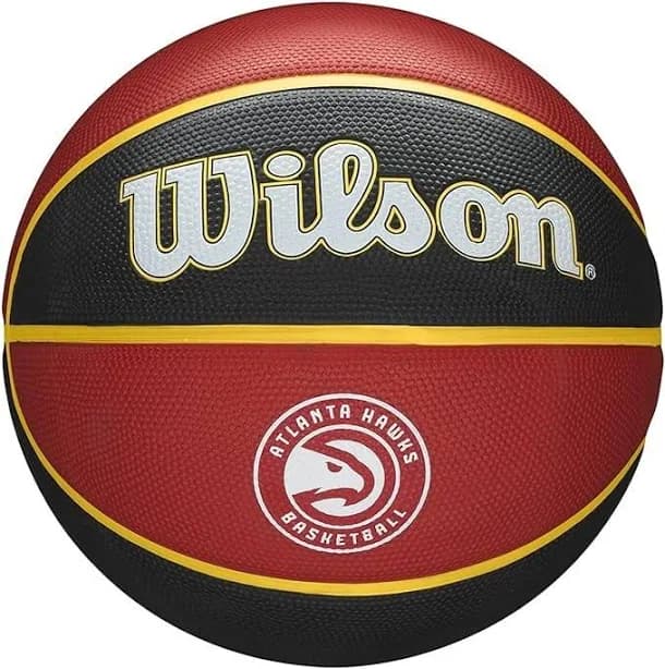 Nba Basketball Red Black Gold, Wilson, Nib, 29.5”, Age 12+ Pro Atlanta