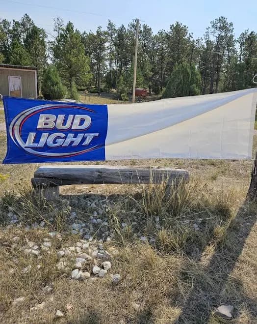 Bud Light Beer Open Script Banner Bar Advetisement Anheuser Busch Xl