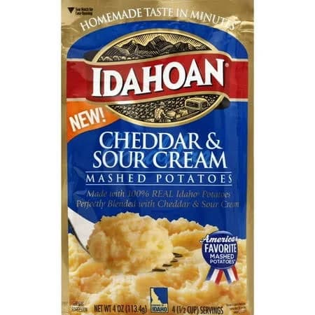 Idahoan Cheddar & Sour Cream Mashed Potatoes