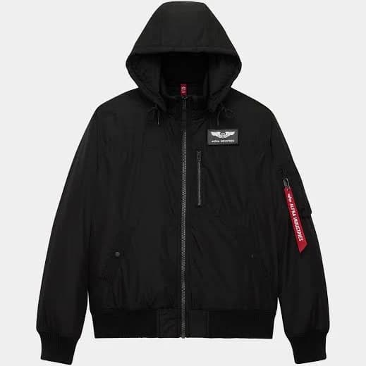 Alpha Industries Hooded Rib Flight Jacket