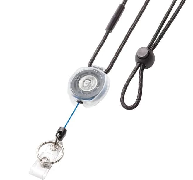 Key-bak Sidekick Retractable Lanyard Badge & ID Holder with Clear Case