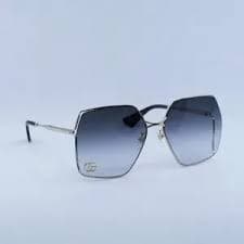 Gucci | Accessories | Gucci Gg87s 006 Sunglasses Gold Geometric Frame Grey Lenses | Poshmark