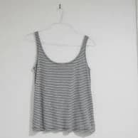 OLD NAVY Black & White Horizontal Stripe Singlet Tank Top