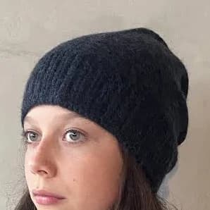 Unisex Hand-Knitted Herringbone Beanie