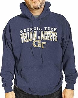 NCAA Adult Unisex Starting Fresh Heathered Hooded Fleece Sweatshirt, Cozy Cotton Poly Blend, Vintage Hoodie