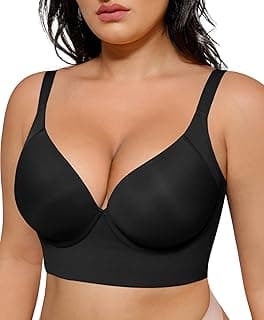 Back Smoothing Bras for Women Push Up Underwire Comfortable Bralettes Side Support Bras