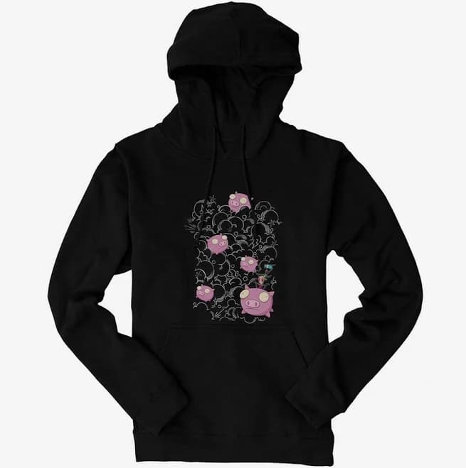 Invader Zim Men's Gir and Pig Graphic Hoodie
