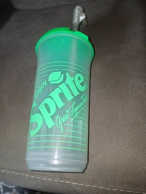 Vintage Sonic Drive In Limeade 46oz Reusable Cup Sprite Whirley Bendy