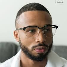 Wren Browline Black-Gold Eyeglasses & Glasses Frames