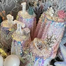 sequin tablecloth wedding decorations mermaid themed party - Temu Brazil