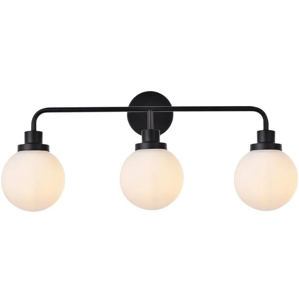 Elegant Hanson 3 Lights Bath Sconce ld7034w28b