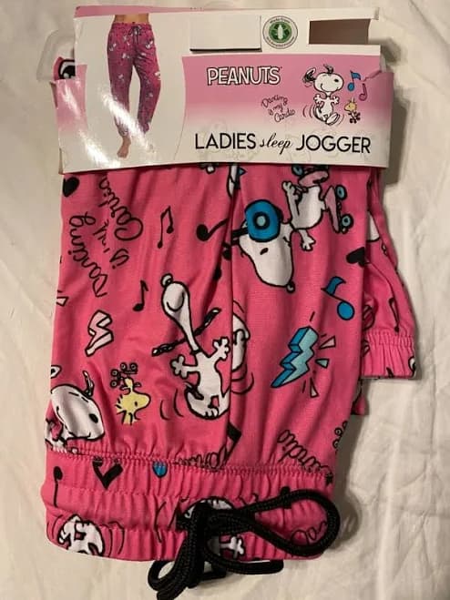 Snoopy Peanuts Woodstock Joe Women's Ladies Lounge Sleep Pajama Pants