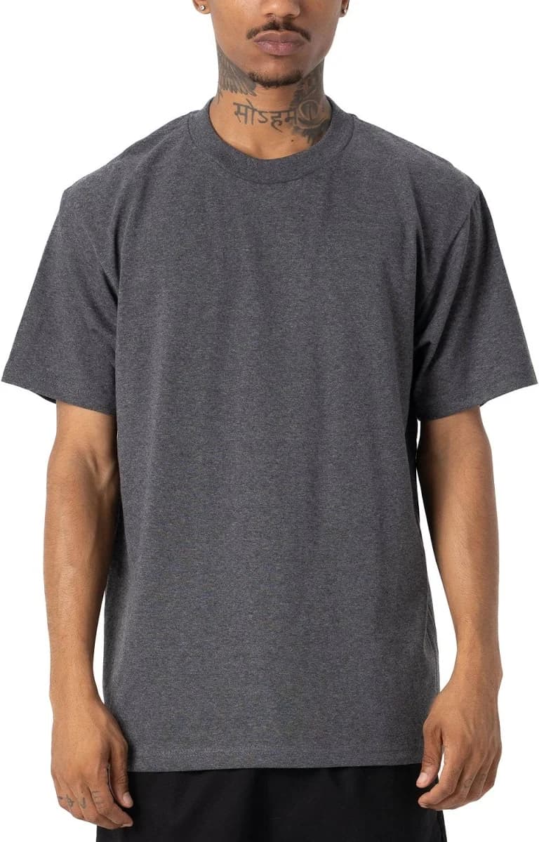Pro Club Men's Heavyweight Cotton Short Sleeve Crew Neck T-Shirt
