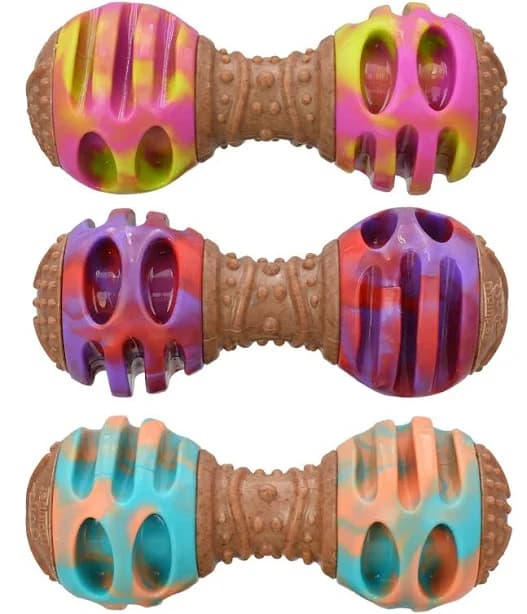 Multipet Dog Giggle Chew Double Dumbbell