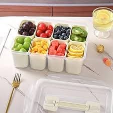 Amazon.com | SLIVOUS Large Snackle Box Container, Dishwasher Safe Divided Serving Tray with Lid and Handle, Travel Snack Box Container Snack Tray with Lid for Fruits, Nuts, Candy, Veggie, Ideal for Trips